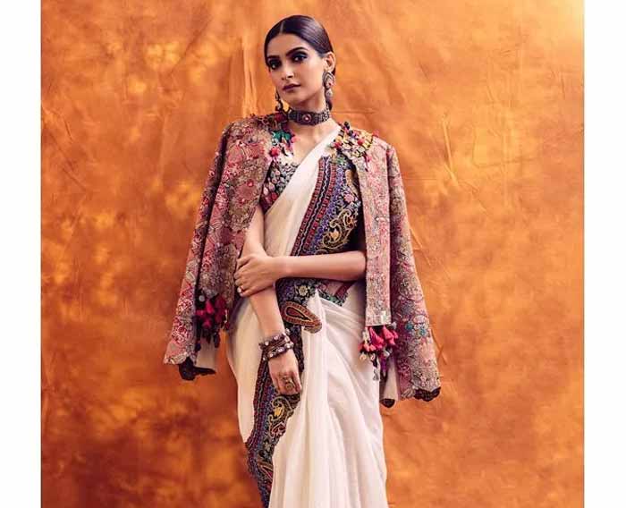 Silk Winter Coat with Saree