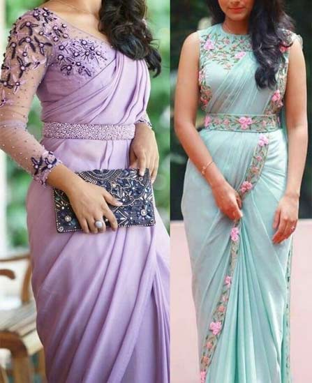 Simple Sarees For Farewell