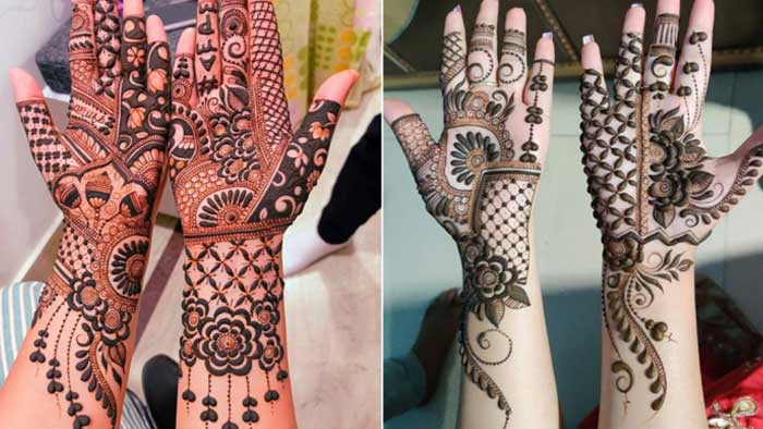Stylish Front Hand Simple Mehendi Designs