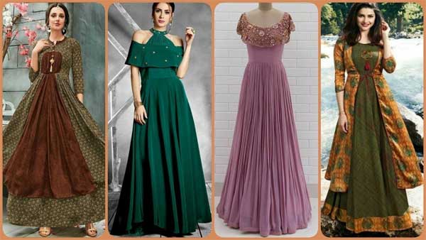 stylish long frock designs