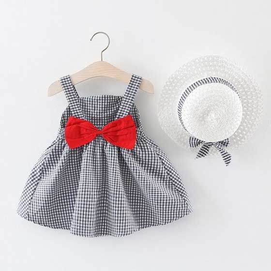 summer frock design for baby girl cotton