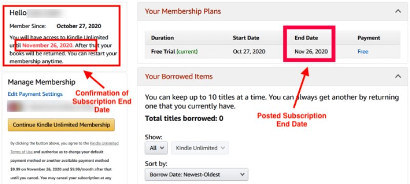 The Quest to cancel the kindle unlimited subscription