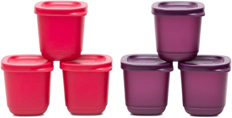 Tupperware Cubix mini takeaway plastic container set of 2 with a free handkerchief