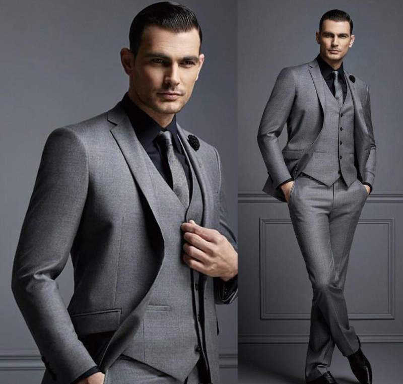 Tuxedo Grey Coat Pant