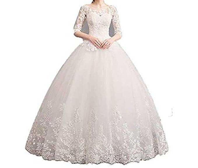 wedding long frock design for girls