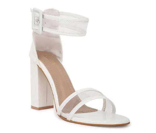 White high heels