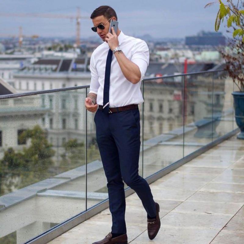 Men White Smart Slim Fit Stretchable Lycra Plus Size Formal Shirt –  dennisonfashionindia