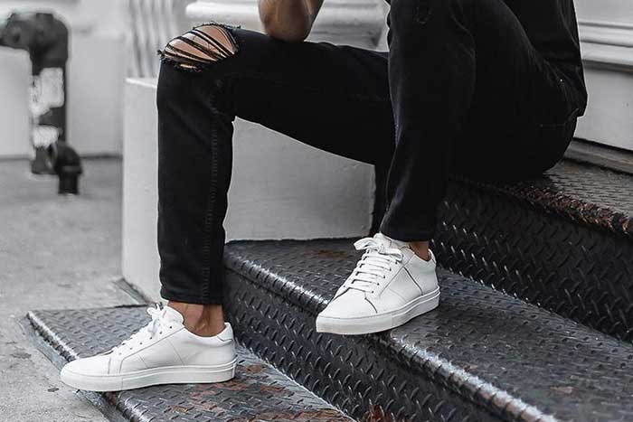 White Sneakers with Jeans